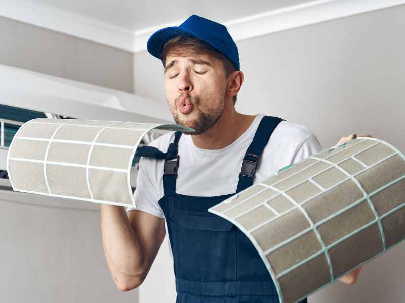 Aircon duct cleaning